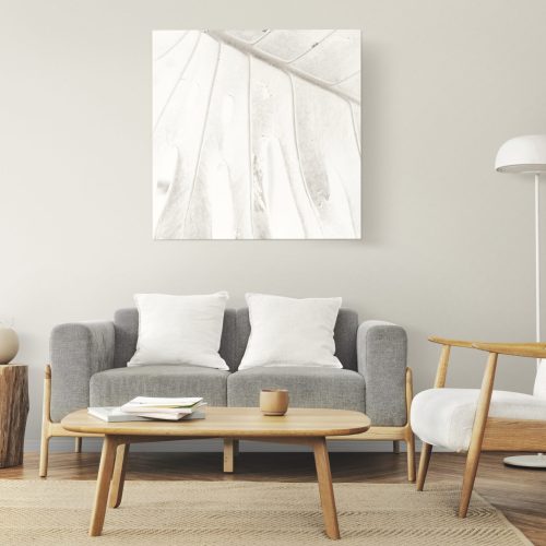Picture frame on a wall with Scandinavian home interior